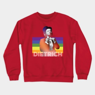 Rainbow Marlene Dietrich Crewneck Sweatshirt
